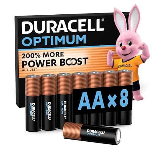 DURACELL Optimum AA Alkaline Batteries (8 Pack) 1.5V, LR06