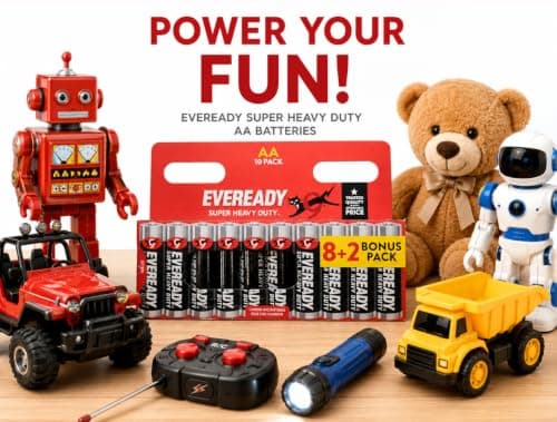 AA EVEREADY Super Heavy Duty Batteries pack of 10. [8+2] — view 2