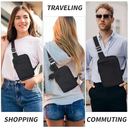 OSOCE Small Sling Bag RFID Blocking Anti-theft Crossbody Shoulder Bag — view 2