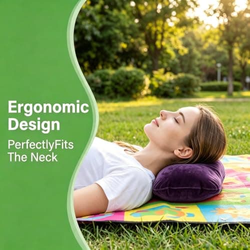 TAOYINGSHOP 2 Pcs Inflatable Camping Pillow – Compact Travel Pillow Blow Up for Adults & Kids, Neck Support for Flight, Beach, Hiking, Outdoor Sunbathing Holiday Adventures (30×20×7cm) — view 5