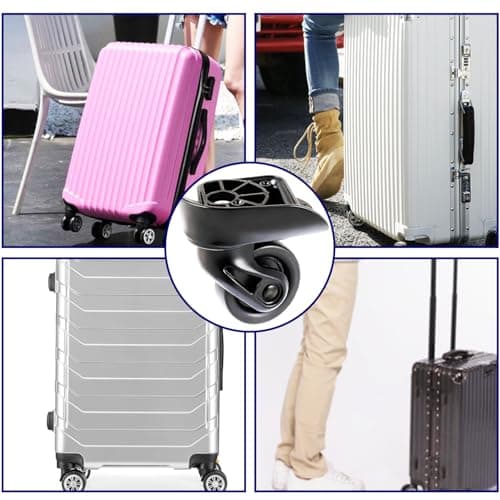 cddcwz 2 Pairs Suitcase Replacement Wheels，Replacement Wheels Spare — view 6