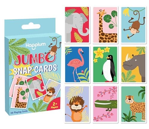 Happium Jumbo Snap Playing Cards Game for Kids Age 3+