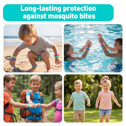 10pcs Mosquito Repellent Wristbands, Silicone Wristbands with Natural Formula for Adults Kids, Ideal for Outdoor Travel Summer — view 4