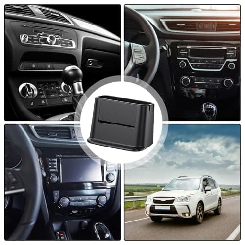 Car Console Organiser | Car Dashboard Bag Key Holder Organiser - Non-Slip Car Accessories for Phone Keys Truck SUV Saloon Pickup Scooter - Automotive Travel Driving Road Trip F — view 4