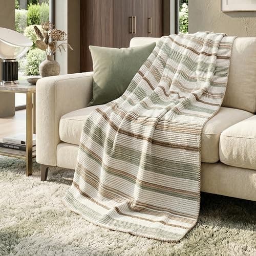 Rugs Haven Evium Bed Throw Cotton Blanket, Luxury Soft & Breathable Lightweight Reversible Bedspread Large Throws for Sofa Settee Couch (Double (150 x 200 cm) — view 2