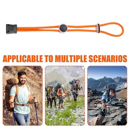 Trekking Pole Fastening Cord Adjustable Quick Release Non-slip Elastic — view 5