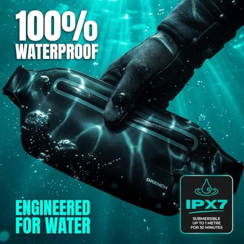 DRENCH 100% Waterproof Money Belt, RFID Blocking Bum Bag for Travel & Beach — view 3