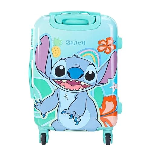 Kids Hard Shell Stitch Trolley Suitcase 57 x 39 x 22cm | Lightweight Children's Travel Luggage Case | Durable Cabin Style Rolling Suitcase | 10kg Capacity Travel Bag for Boys & Girls — view 4