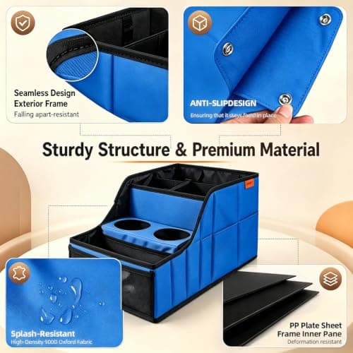 LLPHOACI Car Seat Organiser Van Organiser Front Back Seat Storage — view 3