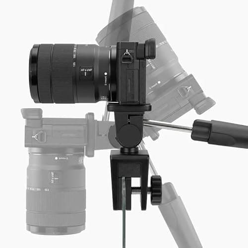 Reflex Camera Aluminium DSLR Window Clamp with Universal 1/4" Mounting Screw Arca-Type Compatibility Max Load 3kg, Clamps to Windows from 1mm to 15mm Thick - Perfect for Stable Shots in the Car — view 4