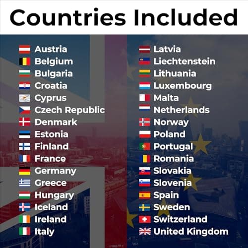 UK & EU 4G/5G Multi-Network Travel Data-Only eSIM, Automatically Connects to the Strongest Network in the UK & Europe | Compatible with eSIM Devices (2GB - 12 Months) — view 2