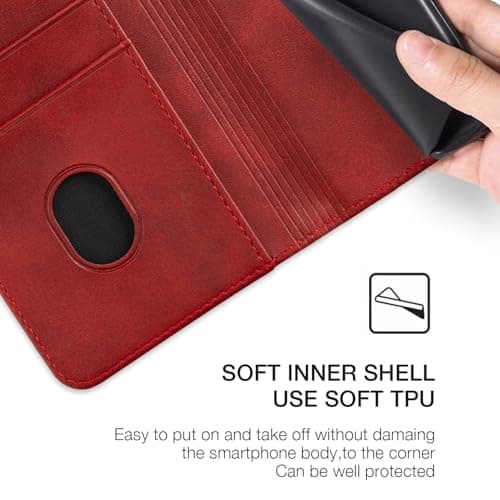 Shantime Two-Tone Leather Case for Xplore 2 Projector 5G - Red — view 4