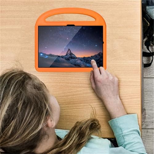 Jenyoog Case for Samsung Galaxy Tablet A8 Case 10.5 inch 2022 SM-X200/X205/X207,Kids Handle Stand Rugged Case EVA Foam Carrying Case Heavy Duty Protective Cover,Orange — view 6