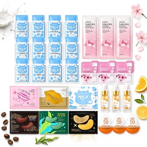 Gifts for Travel Skincare Set for Women, Pamper Gifts for Girls Skincare