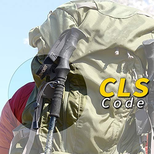 EXFEA 4 Pieces Backpack Walking Stick Holder Trekking Hiking Pole Attachment Cord Rope — view 2
