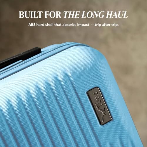 LUGG 15inch Vacay Suitcase ABS Luggage, Aluminium Trolley Handle, 360° Spinner Wheels, Water-Resistant & Durable Material - Airline Compatible (45 x 20 x 33cm) — view 3