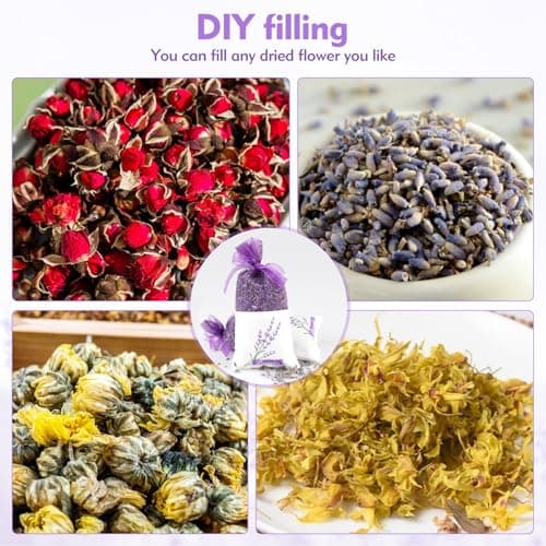 YHTCC 10Pcs Lavender Bags Empty for Wardrobes Storage Scented — view 6