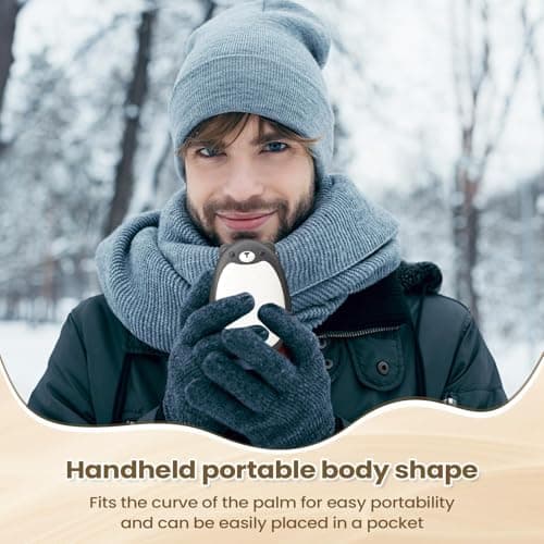 Electric Pocket Heater Pack – Adjustable Heat Control Warm Gadget, Compact Hand Heating Unit, Travel Winter Warm Accessory | Electric Pocket Heater Pack Adjustable Heat Control Warms Gadget Compact — view 2