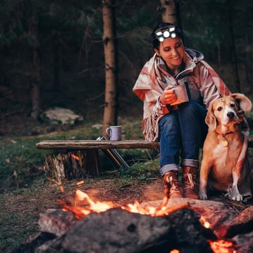 PACKOVE Rechargeable LED Headlamp with 300m Beam for Fishing Hiking — view 6