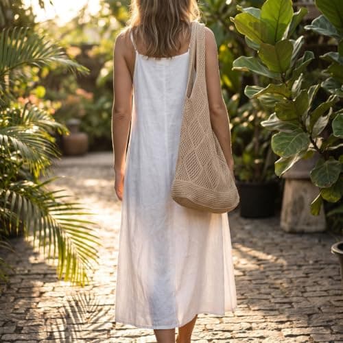KIPTVO Crochet Large Beach Tote Bag, Lightweight Woven Pool Bag for Women — view 2