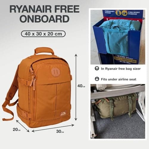 Cabin Max Ryanair Cabin Bags 40x30x20 Underseat Bag - Travel Backpack 24L — view 3
