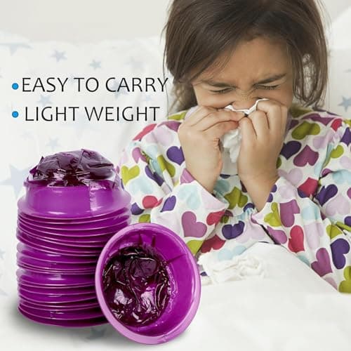 20Pack Vomit Bags Disposable Barf Bags,1000ml High Density Emesis Bags with Snap,Perfect for Morning Sickness,Kids,Pregnant Woman,Car Motion Sickness，Airsick (Purple) — view 5