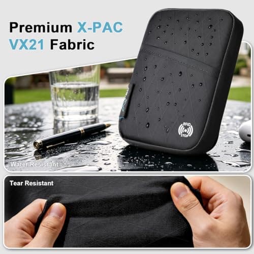 hk Passport Holder RFID Blocking Travel Document Organiser Waterproof Pouch — view 5