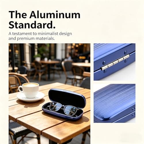 Philley Sunglasses Aluminum Ultra-Light Eyeglasses Case Glasses Case — view 4