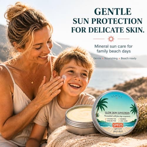 Natural Sunscreen SPF25 for Face & Body, Mineral Sunscreen SPF25, 80g — view 6