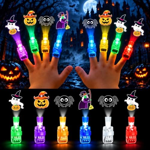 36PCS Halloween Finger Projector Lights, Glow in The Dark Finger Lights