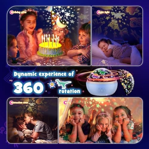 EUCOCO Dinosaur Toys for Boys, Dinosaur Night Light Kids Projector Baby Lights Projector Kids Toys for 1 2 3 4 5 6 Year Old Boys Birthday Gifts Sensory Lights for Autism Sensory Toy for Babies — view 5