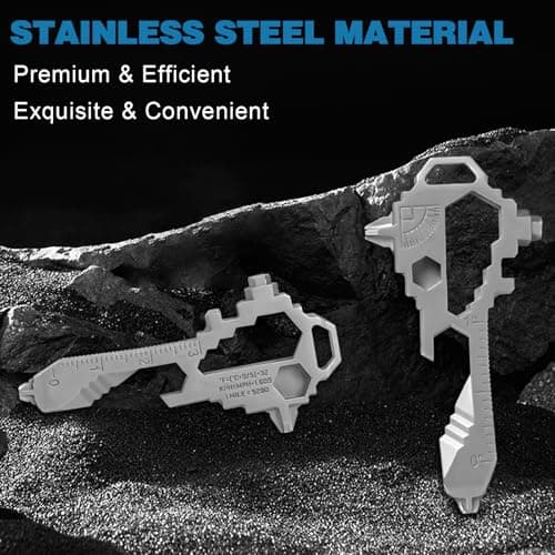 Herda Keychain Multitool – EDC Tool with 17+ Functions Gifts| Small Bottle Opener keychain with Screwdriver,Wrench,and Box Cutter for Travel,Outdoor,Everyday Use Gifts for Men Dad Gifts–TSA Safe — view 2