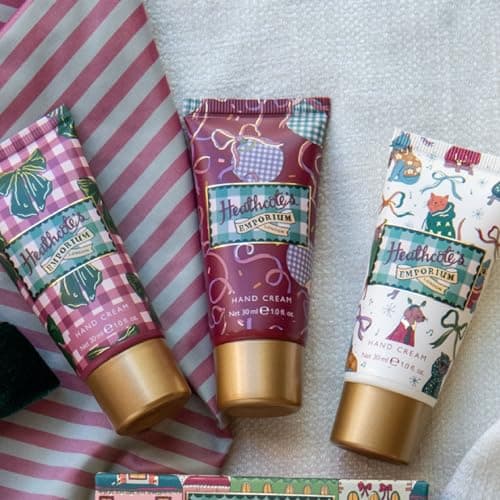 Heathcote & Ivory Hand Creams 3x 30ml, Moisturiser, Festive Fragrance, Shea Butter, Vitamin E, Travel and Pocket Size, Vegan and Cruelty Free, Beauty Gift For Her, Christmas Stocking Filler — view 6