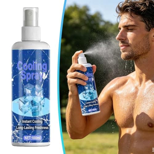 Cooling Mist Spray, Cooling Spray for Car, Instant Heat Relief, Air Refresh Cooling Spray for Quick Cooldown for Long Driving Commuting Travel Road Trip (A) — view 4