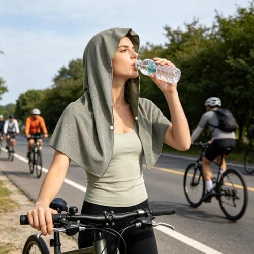 Cooling Hoodie Towel Soft Microfiber Quick Dry Hoodie — view 2