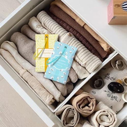 LASENTEUR Scented Sachets 16 Pack, Fresh Linen, Cotton, Vanilla — view 3