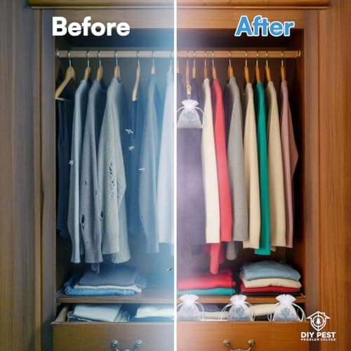 DIY Pest Lavender Clothes Moth Bags – Pack of 10x 7g Sachets, Wardrobe & Drawer Protection for Wool, Cashmere & Fabrics, Long-Lasting Freshness — view 2