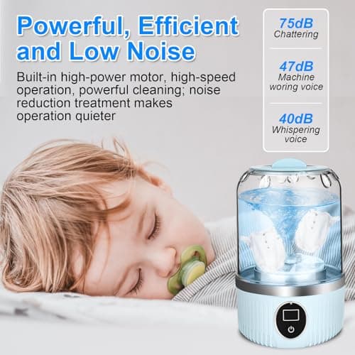 Underwear Washing Machine, Upgrade 1L Mini Portable Washing Machine, 3 Cleaning Modes,Rechargeable Underwear Washer Deep Cleans Small Clothes for Apartment, Dorm, RV, Travel & Hotel Use — view 3