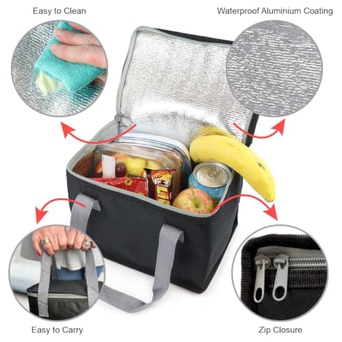 Fashion Stationery Insulated Lunch Bag, Polyester, Small Cooler — view 5