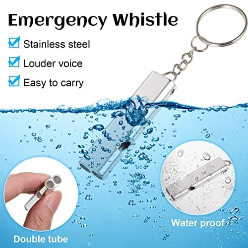 Orientation Compass, Waterproof Map Case with Emergency Whistle, Navigation Compass and Transparent Map Cover Waterproof Map Holder with Lanyard for Explorer Expedition Camping, Hiking, Survival — view 4