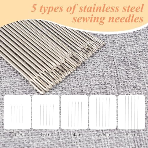 BQMEZRNUS 37PCS Sewing Kit with Stainless Steel Needles — view 3