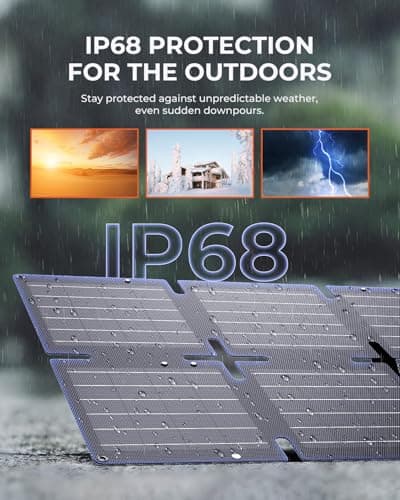 BigBlue 60W Foldable ETFE Solar Charger 【IP68 Waterproof& Angle Stand】 — view 6