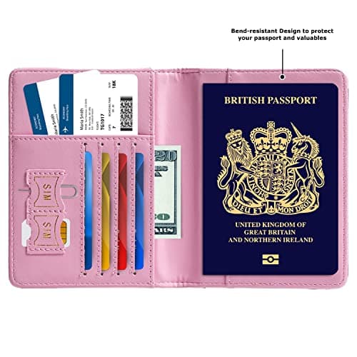 George Hughes Passport Holder Travel Wallet - Cruelty Free Vegan Eco-Friendly Passport Cover UK - Passport Wallet - Passport Case for Women — view 3