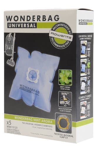 Wonder Bag WB415120 Universal Vacuum Cleaner Bag includes 5 Bags Plus 1 Adaptor