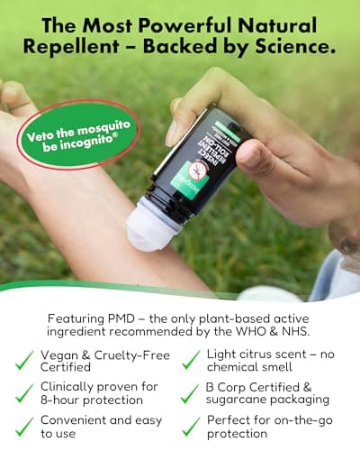INCOGNITO Insect Repellent Roll on 50 ml - Maximum Strength, Vegan, DEET free formula - Mosquito Repellent and Effective On All Biting Insects - Travel Friendly - Bug Repellent Suitable for Humans, Transparent — view 2