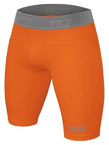 TCA Men's Pro Performance Compression Base Layer Thermal Under Shorts - Orange, XL