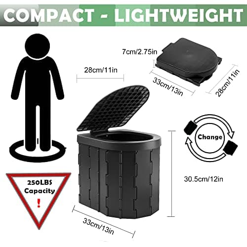 KINSPORY Portable Toilet, Camping Toilet, Camping WC — view 2