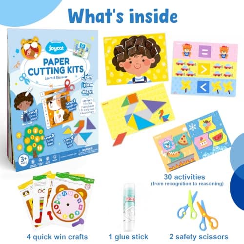 JoyCat Paper Cutting Kits for Kids Ages 3-5 Learn & Discover Scissor Skills — view 2