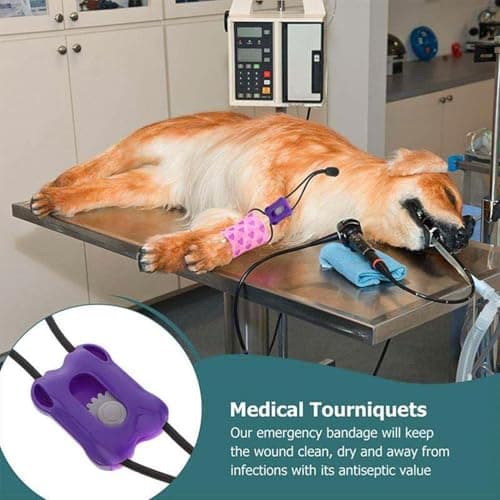 Pet Tourniquet Bandage - PP Mini Trauma Wrap Quick Release Bleeding Control Strap | Portable Veterinary Tool | Cat Dog Injury Care | Wound Support | Home Travel Clinic Safety Use — view 4