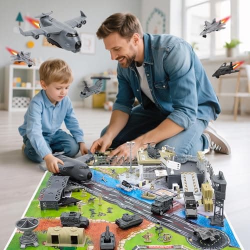 deAO Military Base Army Toys Set with Toy Soldiers & Play Map for Kids 3+ — view 6